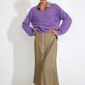 PULLOVER TRÖJA – Royal lilac melange PULLOVER TRÖJA – Royal lilac melange
