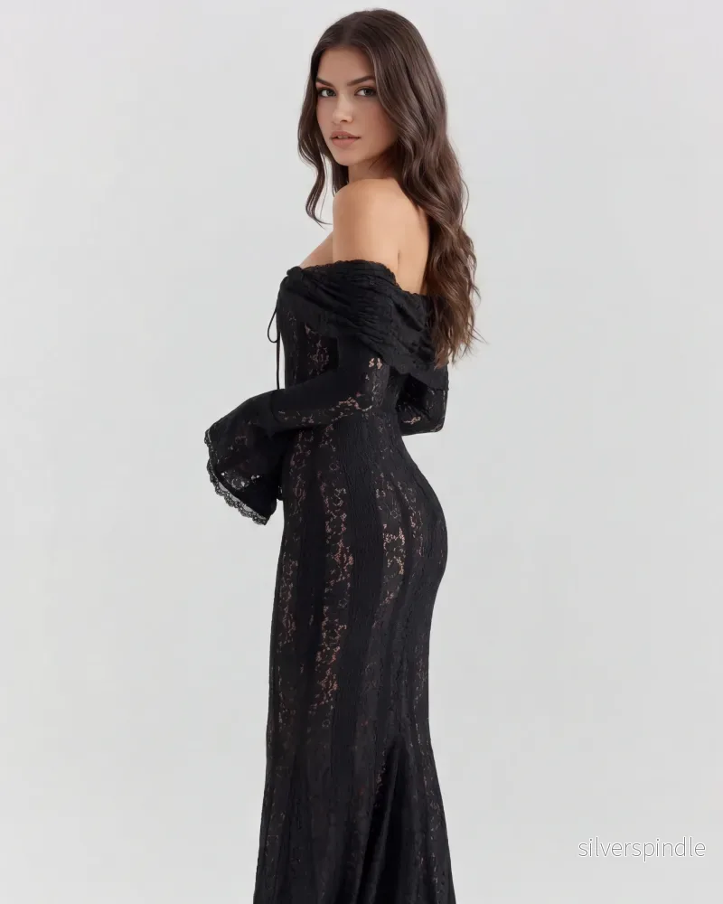 Sophia | Elegant Off-Shoulder Maxiklänning - Bild 3
