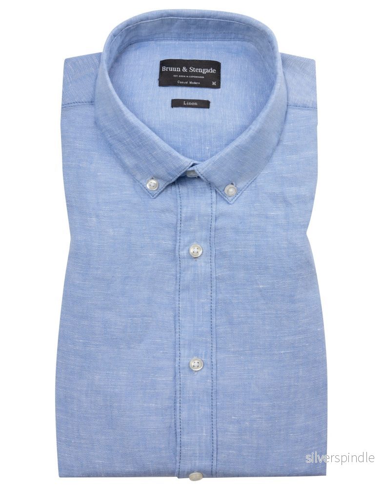 BS Carlos Casual Modern Fit Skjorta - Light Blue