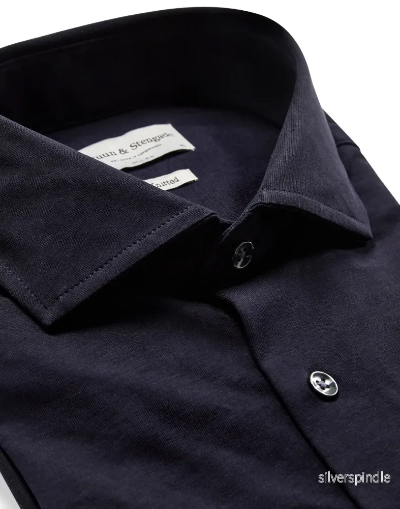 BS Miller Slim Fit Skjorta - Navy - Bild 2