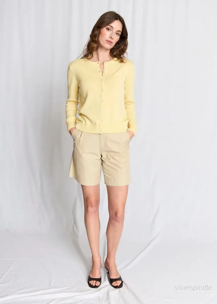 BS Dona Regular Fit Stickat - Dusty Yellow