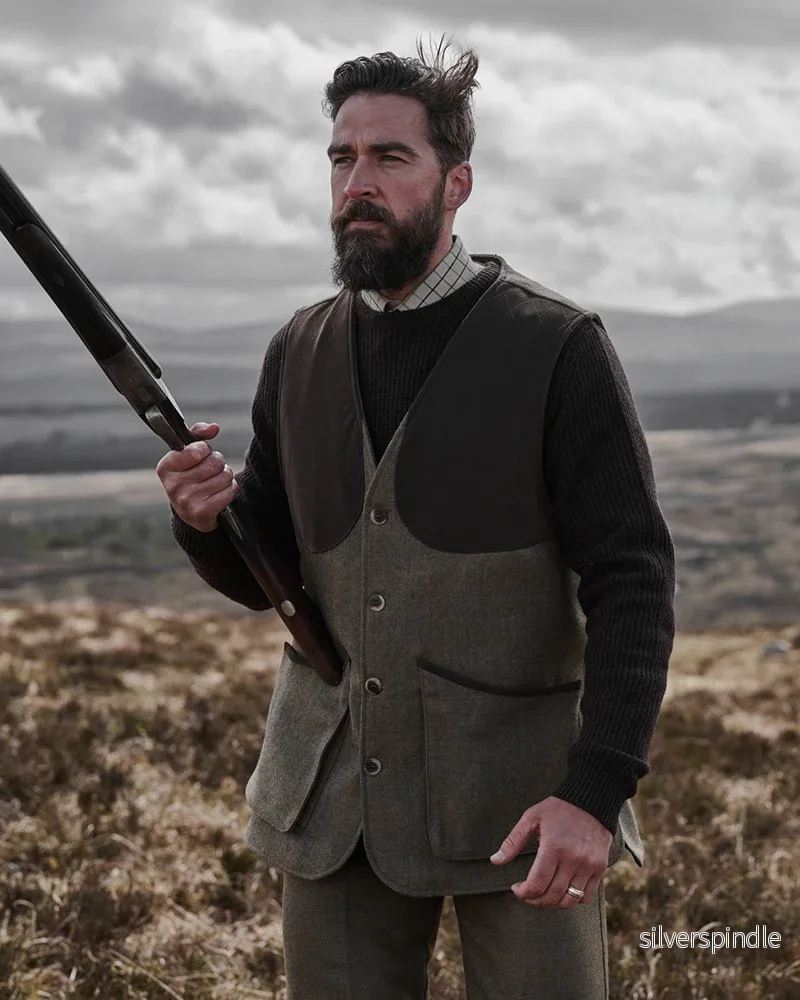 Hoggs of Fife Kinloch – tweedväst Hoggs of Fife Kinloch – tweedväst
