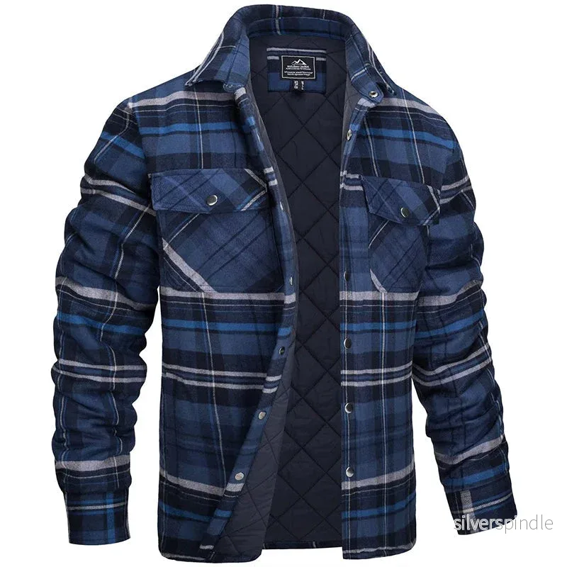 Rutig Overshirt för Herrar med Varm och Slitstark Design | Perfekt för Kalla Dagar Rutig Overshirt för Herrar med Varm och Slitstark Design | Perfekt för Kalla Dagar