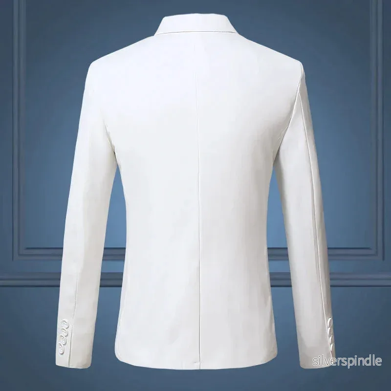Elegant Vinröd Blazerjacka för Män med Skräddarsydd Siluett | Mångsidig Design för Formella och Smart Casual Tillfällen - Bild 3