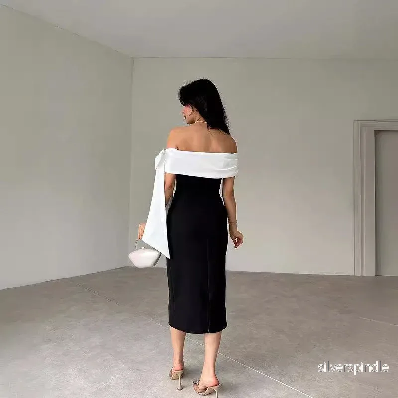 Sophie | Elegant Off-Shoulder Cocktailklänning Dam med Stilren Design - Bild 3