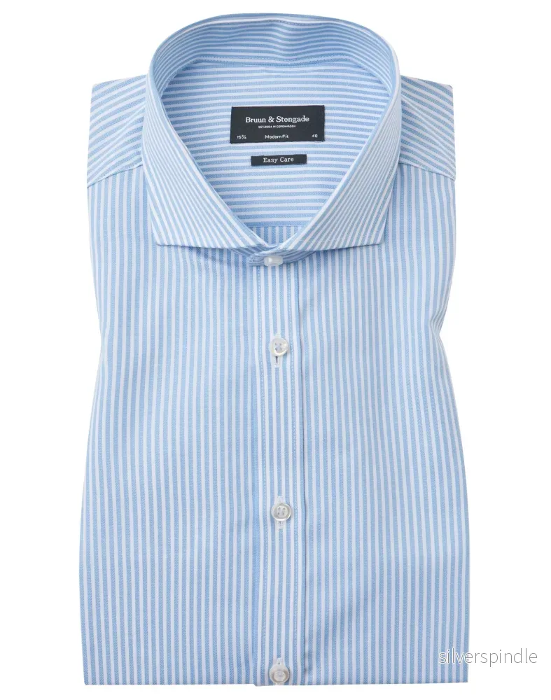 BS Bruno Modern Fit Skjorta – Light Blue/White BS Bruno Modern Fit Skjorta – Light Blue/White