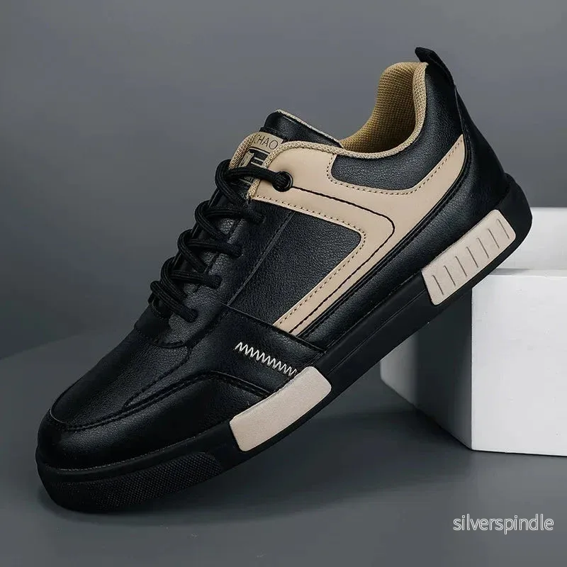 Ethan | Trendiga Tvåfärgade Sneakers Med Upphöjd Sula - Bild 2