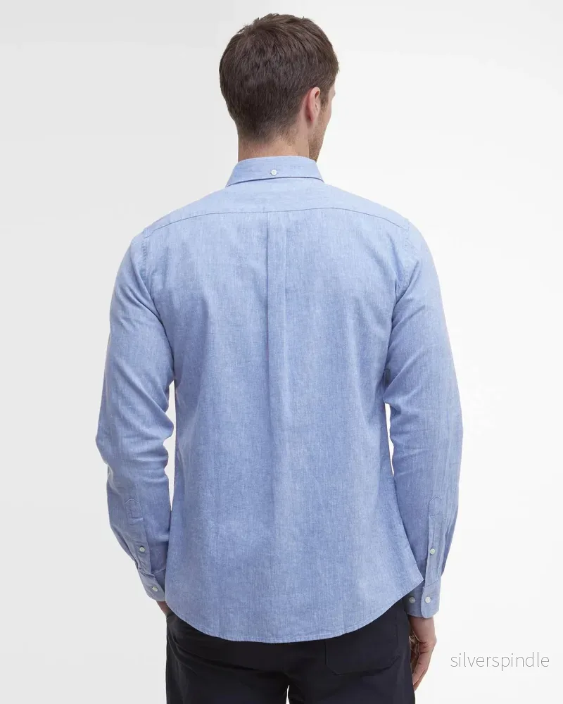 Barbour Nelson Tailored Shirt Sky Blue - Bild 3