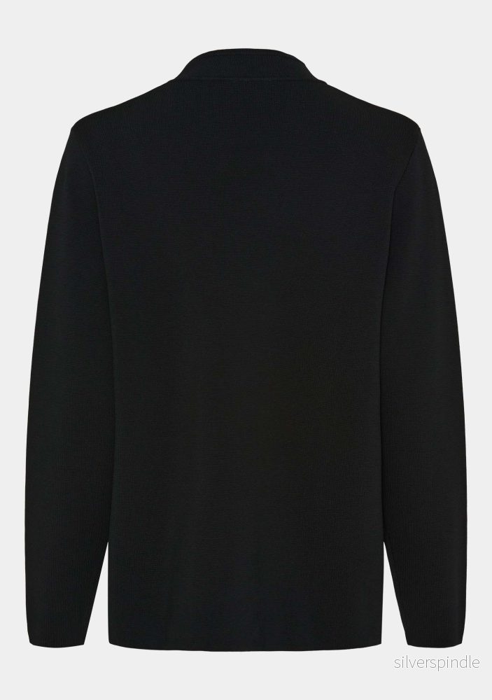 Jena Poncho Cardigan - Black - Bild 2