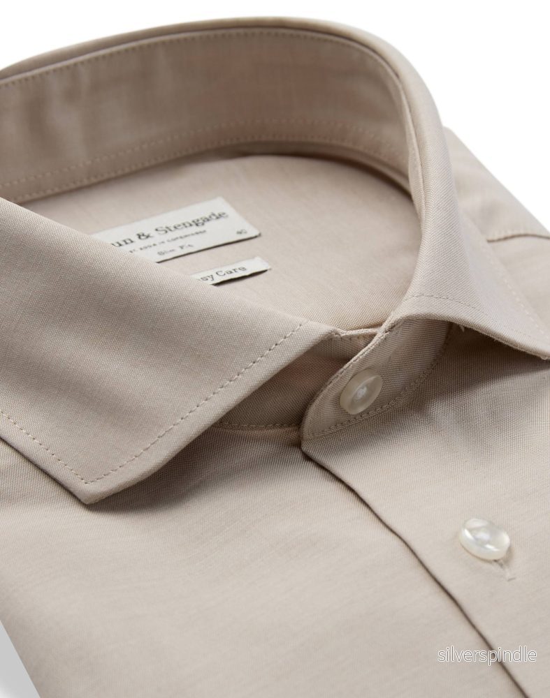 BS Maqueda Slim Fit Skjorta - Sand - Bild 2