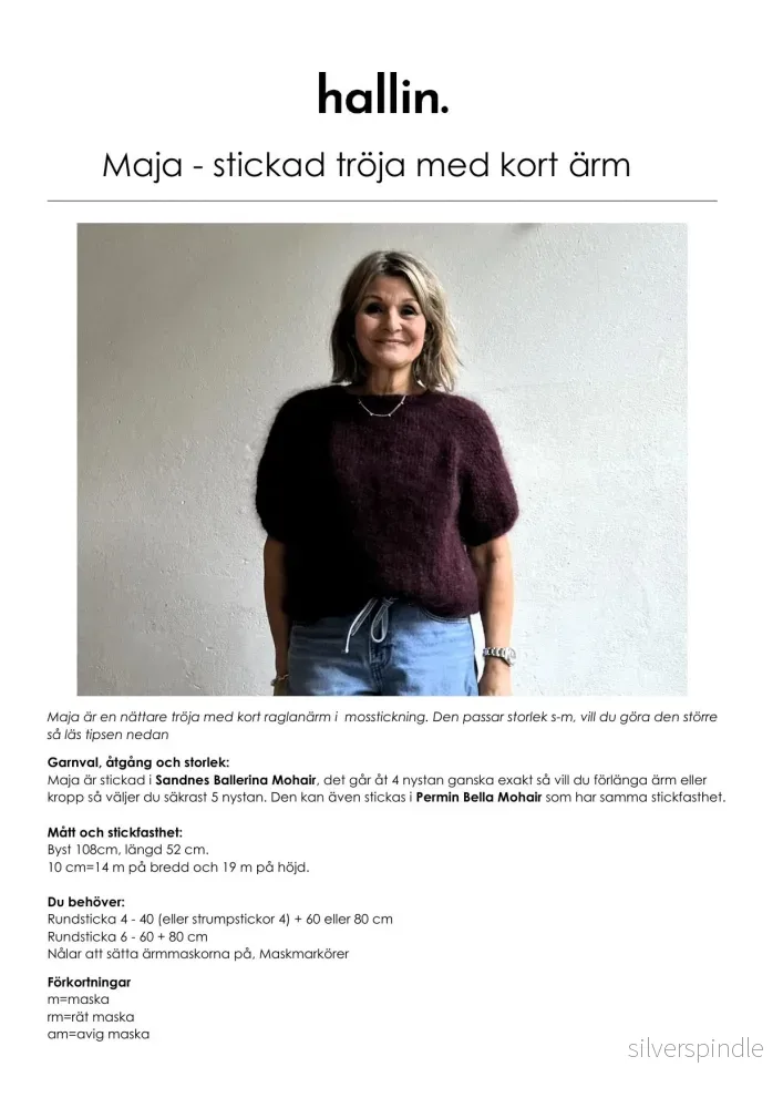 Stickmönster tröja Maja - Bild 3