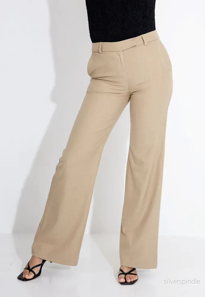 PANTS LARGO IN FLANELLA 03568 - Brun - Bild 2
