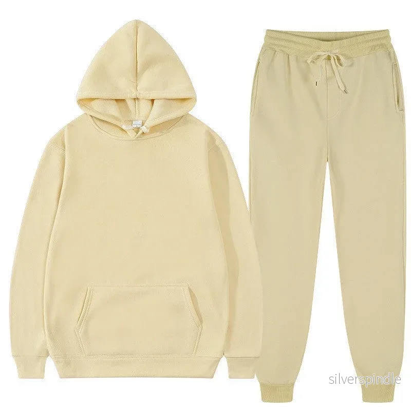 Ethan | Avslappnad Huvtröja och Sweatpants Set för Herr