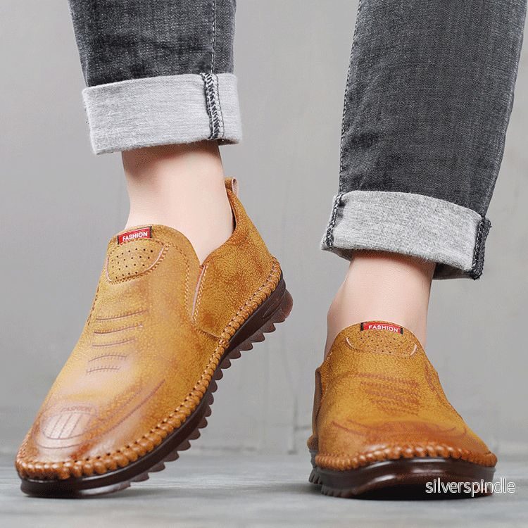 Ethan | Snygga Andningsbara Herr Sneakers i Läderlook - Bild 2