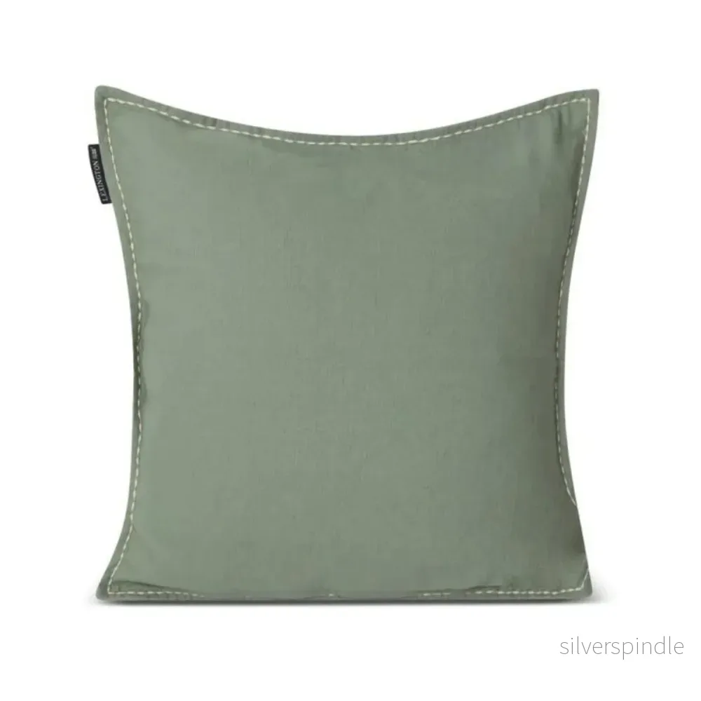 Lexington Leaves Embroidered Linen/Cotton Kuddfodral - Outlet - Bild 3