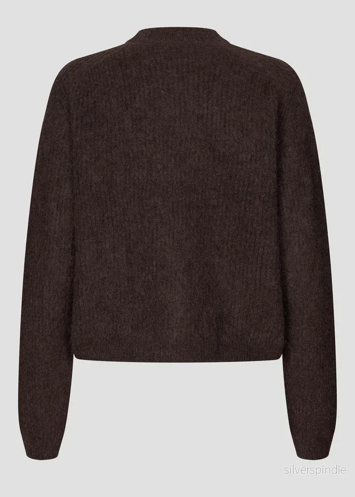 Second Female Andrea Knit Cardigan Brown - Bild 3