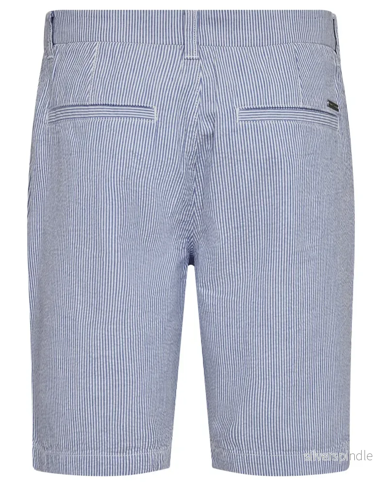 BS Elio Regular Fit Shorts - Blue/White - Bild 2