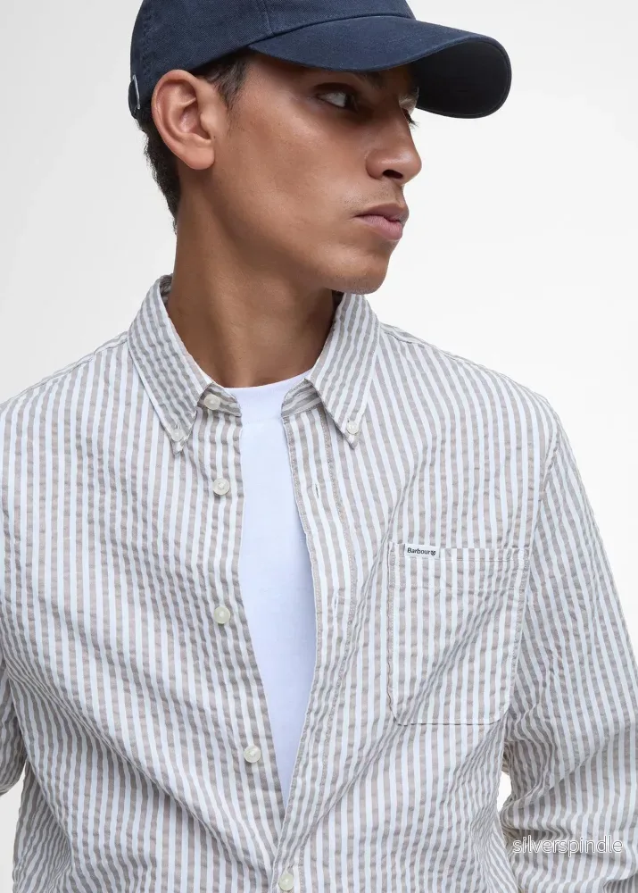Barbour Cresswell SeersuckerShirt TF Stone - Bild 3