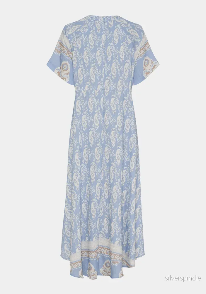 Ane New Dress - Light Blue Border Paisley - Bild 2