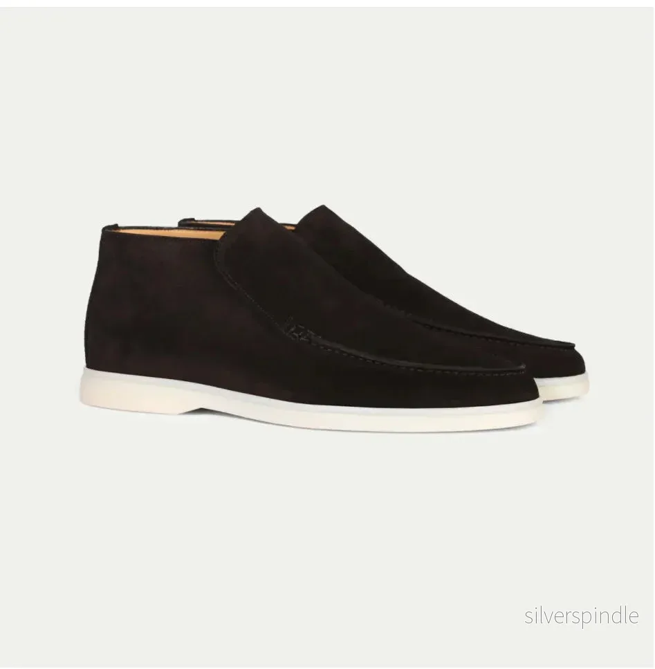 Ethan | Bekväma Svarta Slip-On Herrskor med Gummisula - Bild 3