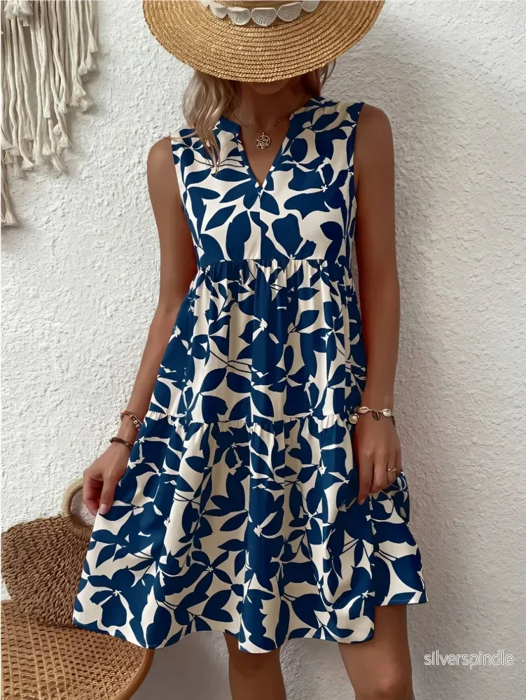 Ava | Elegant V-Ringad Klänning för Damer - Bild 3
