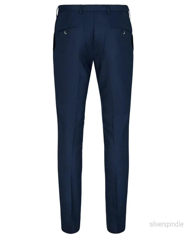BS Samos slim fit kostymbyxor - Navy - Bild 2