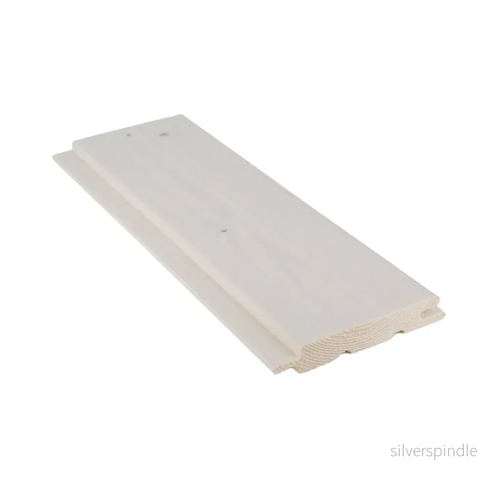 Bastupanel STS3 15x95x2400, Gran, Bastuskyddad Vit