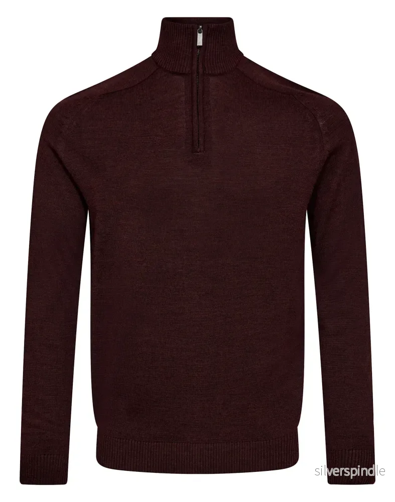 BS Pelle Regular Fit Stickat – Bordeaux BS Pelle Regular Fit Stickat – Bordeaux