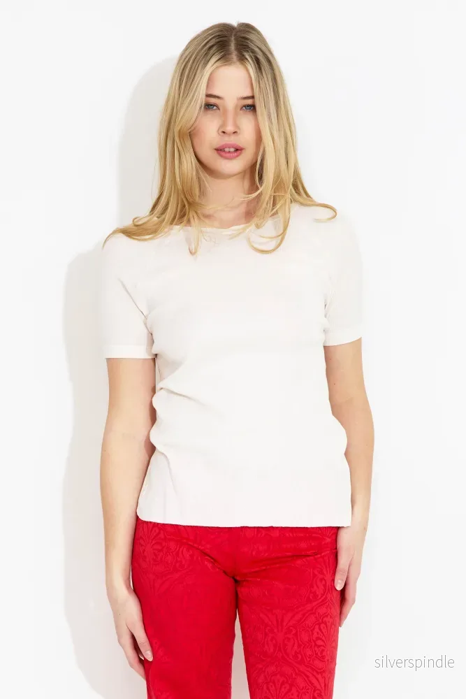 THE PERFECT BASIC TOP - stone white
