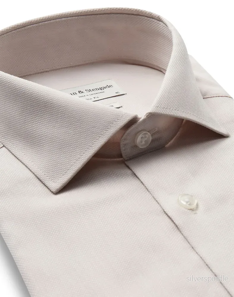 BS Rune Slim Fit Skjorta - Sand - Bild 2