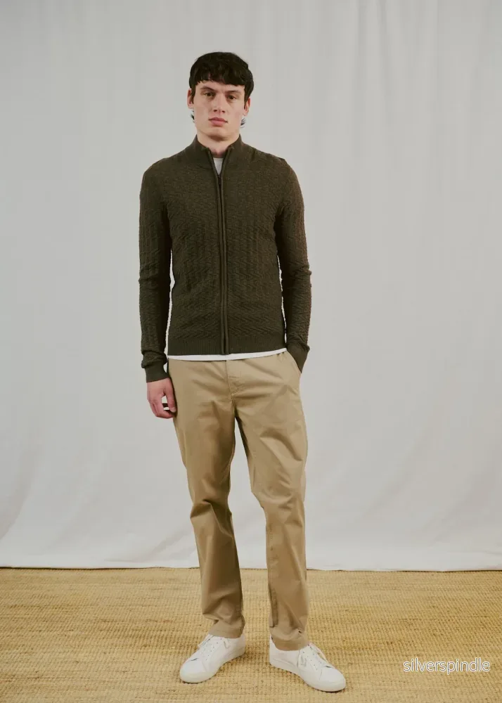 BS Mastor Regular Fit Stickat - Forest