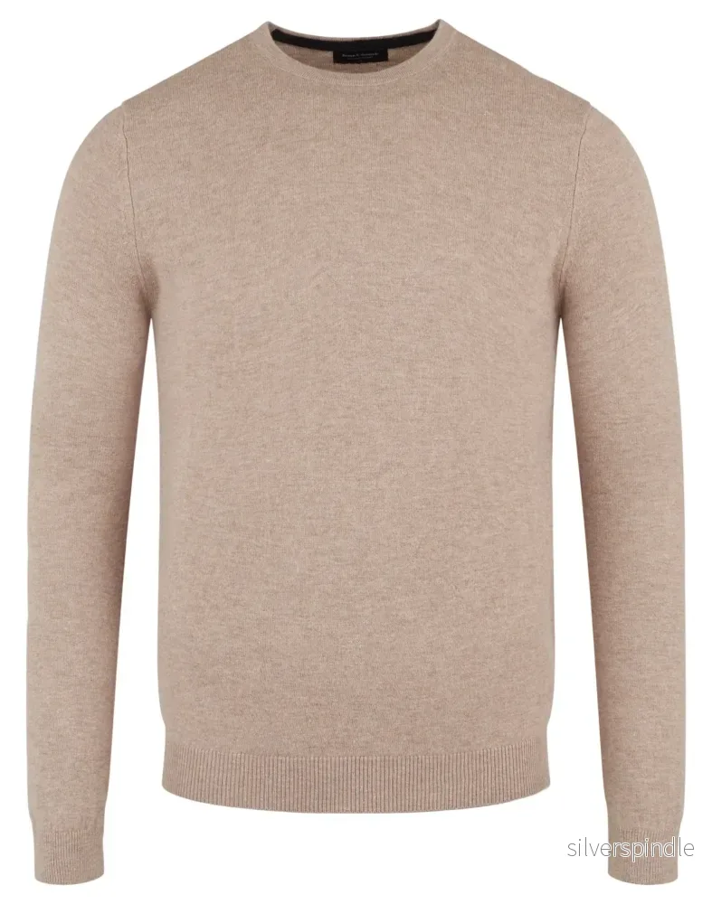 BS Ponte Regular Fit Stickad Tröja – Sand BS Ponte Regular Fit Stickad Tröja – Sand