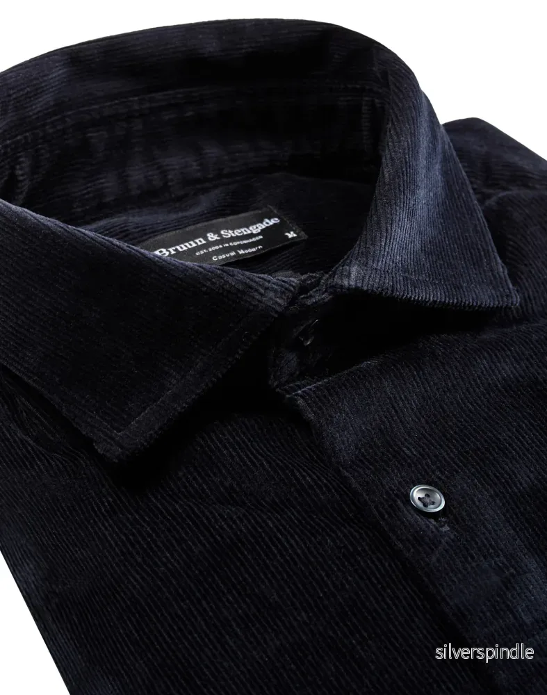 BS Horten casual modern fit Skjorta - Marinblå - Bild 2