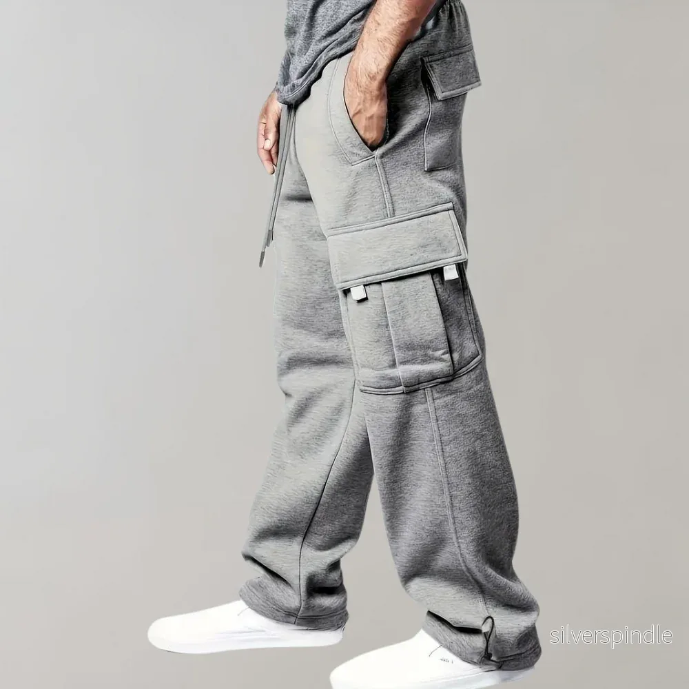 Moderna Joggers för Män | Bred Ben Design med Flera Fickor | Bekväma och Stilsäkra för Allt Dagsbruk Moderna Joggers för Män | Bred Ben Design med Flera Fickor | Bekväma och Stilsäkra för Allt Dagsbruk