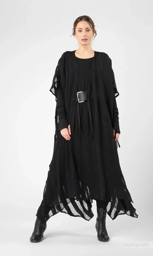 Kaftan i randig viskosmix Kaftan i randig viskosmix