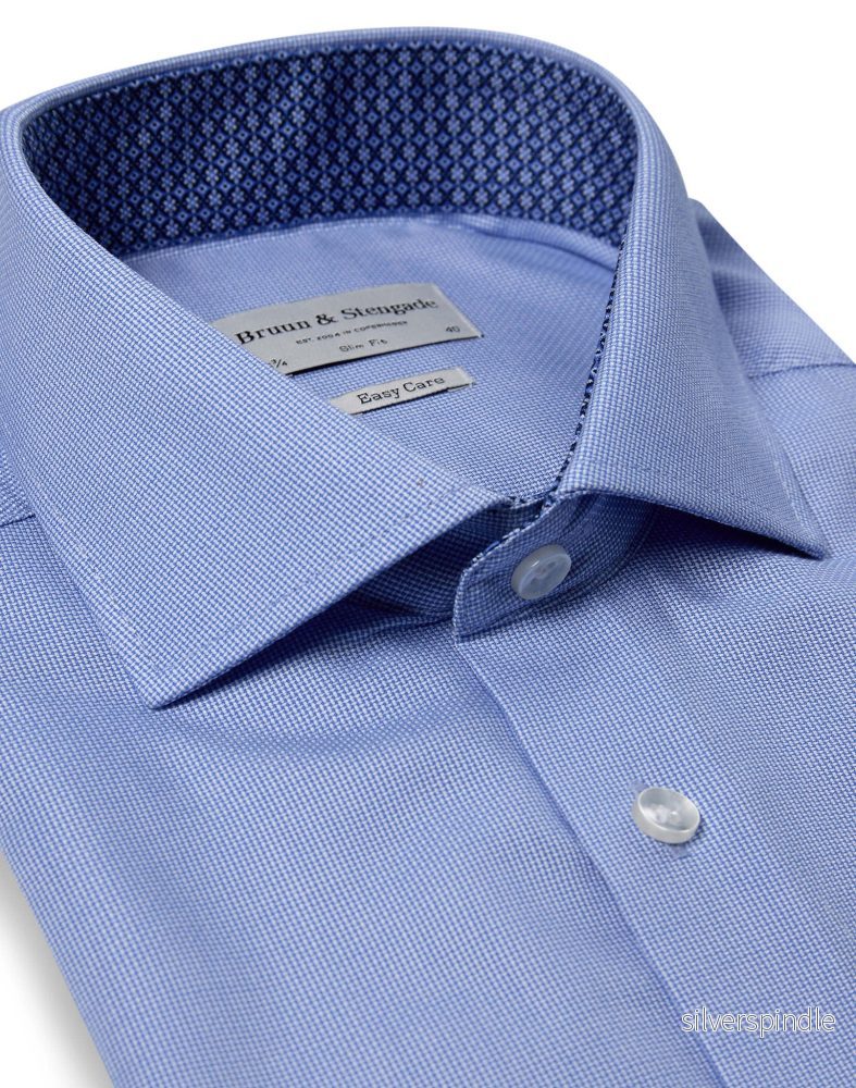 BS Freeman Slim Fit Skjorta - Light Blue - Bild 2