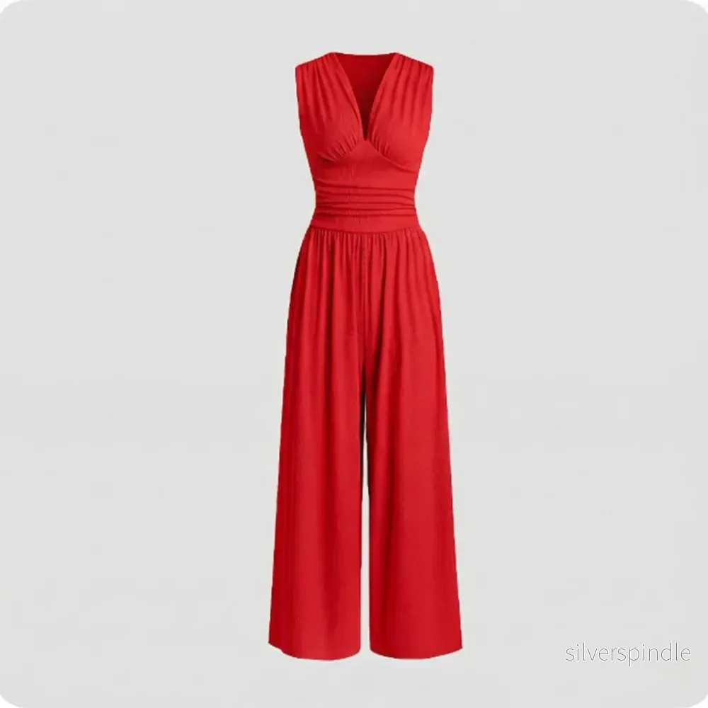Elegant Jumpsuit för Kvinnor med Smickrande Passform | Ärmlös Design för Stil och Komfort - Bild 2