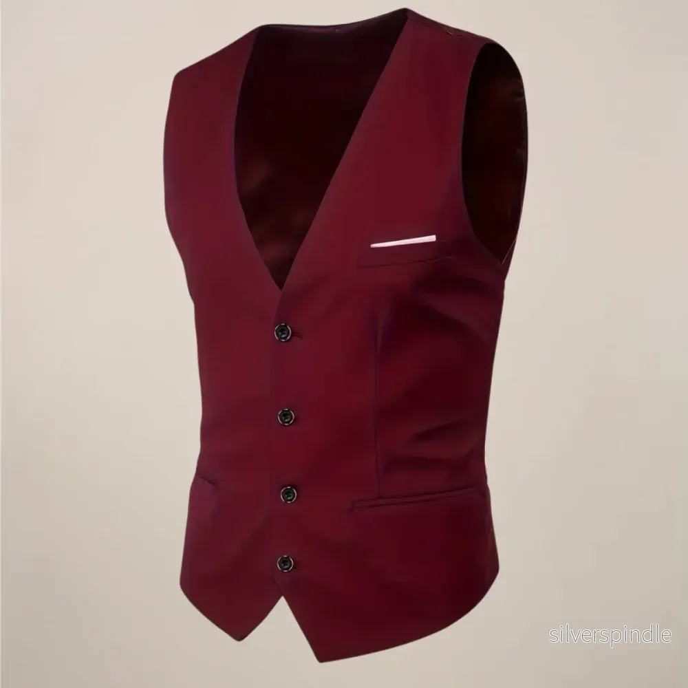 Elegant Tredelad Kostym Herr med Slim Fit Design | Perfekt för Bröllop och Formella Evenemang - Bild 3