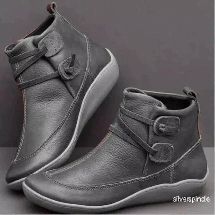 Isolerade Ankelstövlar för Kvinnor med Vattentät Yta | Bekväm Slip-On Design för Kalla Dagar - Bild 2