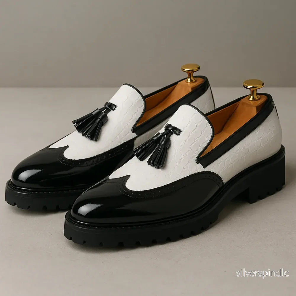 Leo | Eleganta Krokodilmönstrade Loafers Män - Bild 3