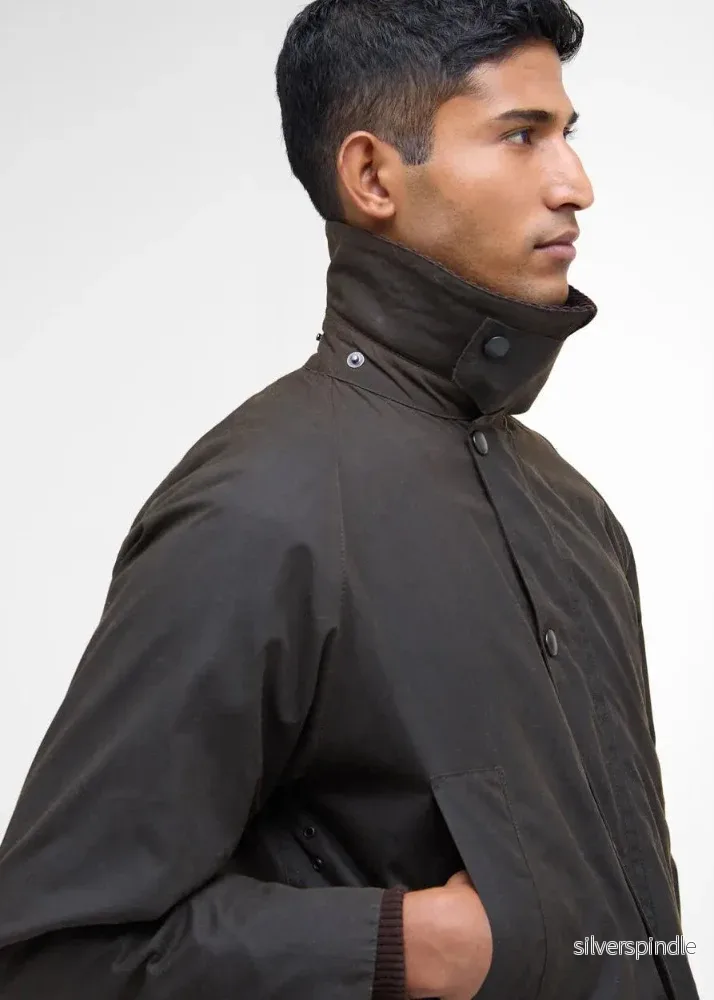 Barbour Bedale Wax jkt Olive - Bild 3