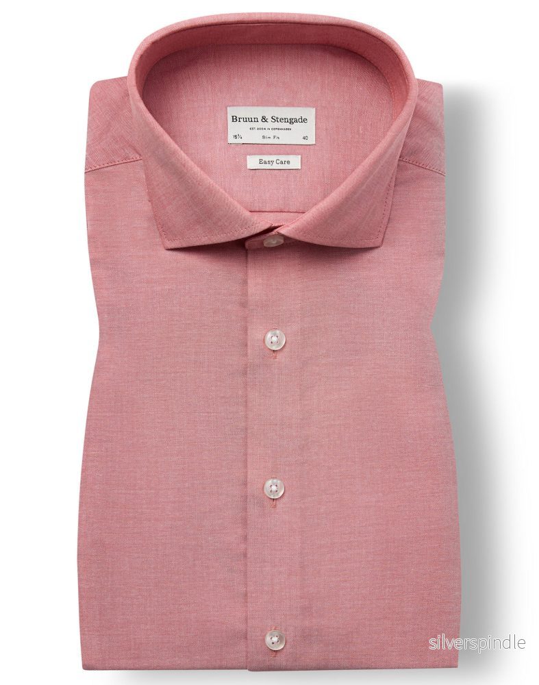 BS Reinkind Slim Fit Skjorta - Dusty Clay