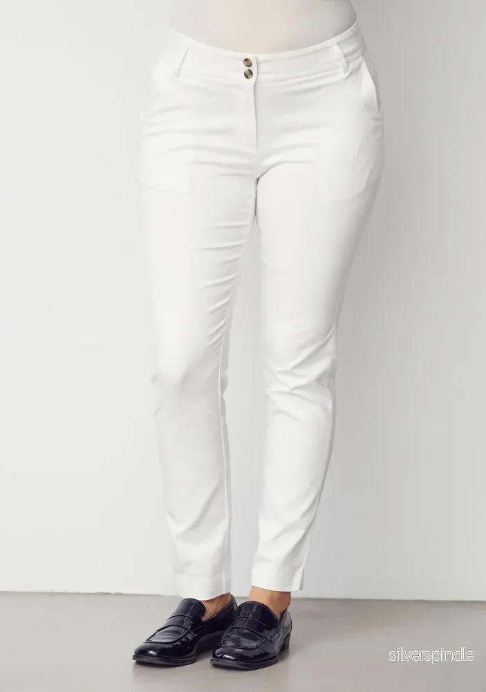 Isay Chino Pant – Long Broken White Isay Chino Pant – Long Broken White