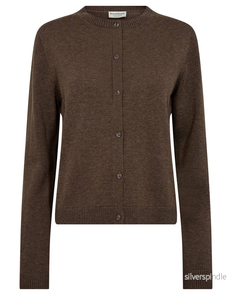 BS Kjersti Regular Fit Stickat - Dark Brown