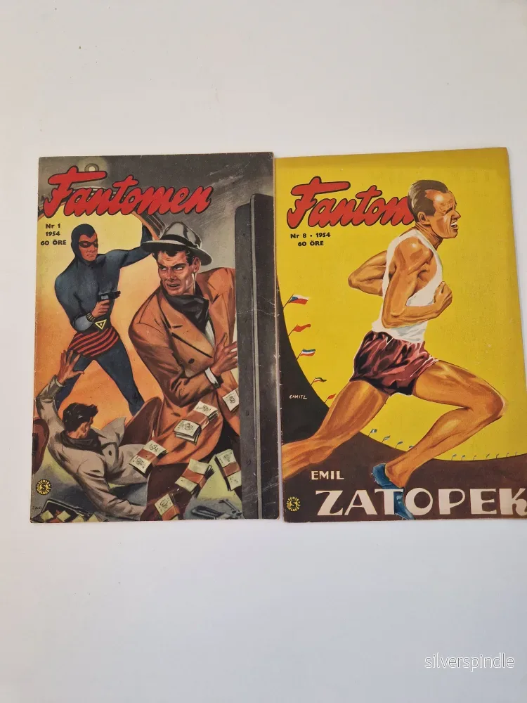 Serietidningar Fantomen från 1954 Serietidningar Fantomen från 1954