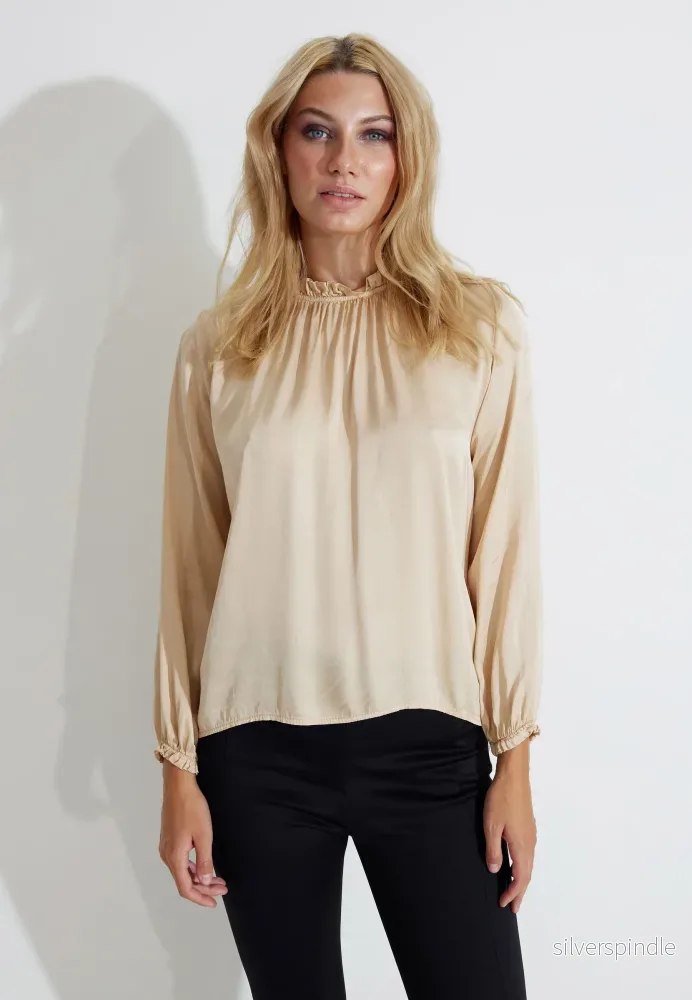 VALETTA BLOUSE BLUS - Gold beige - Bild 3