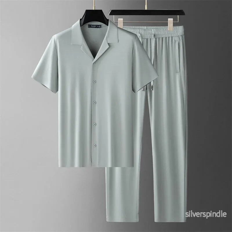 Ethan | Avslappnad Sommar T-shirt och Byxor Set - Bild 2