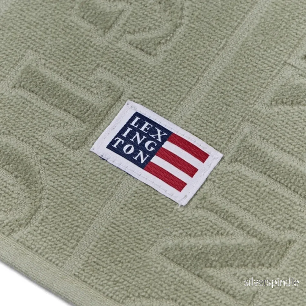 Lexington Velourhandduk med Jacquardvävd Logotyp - Bild 3