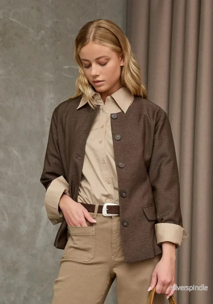 Osa Blazer – Brown Melange
