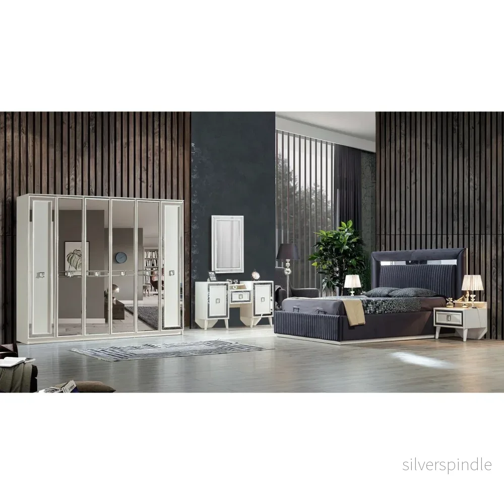 Albimo Gloria Sovrumsset – (160 Cm Säng-2 St Sängbord-Sminkbord) Albimo Gloria Sovrumsset – (160 Cm Säng-2 St Sängbord-Sminkbord)